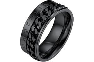 FaithHeart Spersonalizowany męski pierścionek z młotem Thora w kształcie młotka w stylu retro, z celtyckim węzłem Wikingów, pierścionek na palec dla mężczyzn, chłopców i kobiet