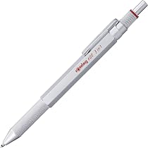 Coffret Cadeau ROtring 600 Portemine 0.5 Mm + étui Simili Cuir + Carnet - Corps Métallique Hexagonal, Noir