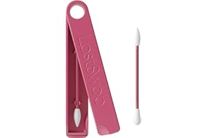 LastSwab® Beauté Maquillage - Qtips et cotons-tiges réutilisables pour enlever le maquillage, conseils Q respectueux de l'environnement, conçu au Danemark, facile à nettoyer, coton-tige - Bleu