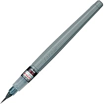 Pentel FRP-137X Patronen Für Colour Brush Pigment – 12 Stück, Grau – Pigmentierte Aquarelltinte, Wasserfest