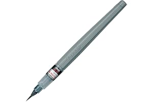 Pentel Fude Pen Ricaricabile Inchiostro Nero a Pigmenti punta fine