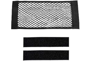 EYVRPAU 1 Piezas Bolsa de Red con Velcro para el Maletero del Coche, Red Duradera para el Maletero del Coche, Red de Almacenamiento para Coche/SUV (60X25 cm)