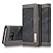 Price comparison product image Roreikes, Galaxy Samsung Galaxy S8 S8/5.8 Inches [Denim Series File Box] Real Premium Canvas Flip Case Folio Cover Case Slim Denim Case with Stand Function and Credit Card ID Slots for Samsung Galaxy S8/5.8 Inches – Black
