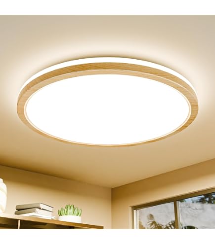 WFZRXFC LED Deckenleuchte – Dimmbar, 3 Farbtemperaturen, 40/50 Cm, Ultraflach 5 Cm, Für Wohnzimmer & Büro
