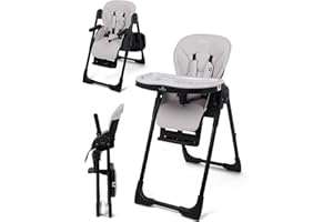 Babylo Sit N Relax Highchair, Birth up to 3 Year (15kg), Taupe & Black