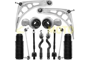 TEILEX GERMANY Kit brazo de suspensión delante compatible con BMW 3 E46 318D 320D 330D compuesto por 12 autopartes