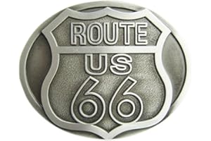 JEANSFRIEND New Vintage US Road Hebilla del cinturón Belt BuckleGurtelschnalle (Without Enamel)