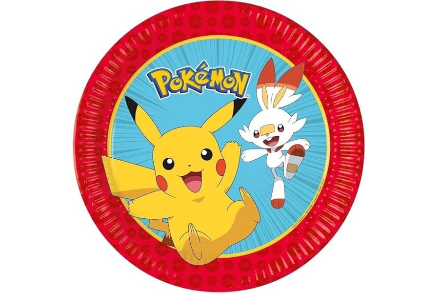 Procos Pokemon Paper Plates - Pack of 8