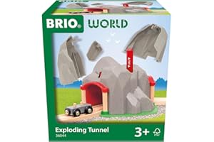 BRIO World - Túnel Explosivo con Dinamita, Accesorio Circuitos Tren, Niños 3 años o Más, Kit de Construccion