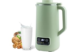 DECHOGA Wielofunkcyjny cyfrowy ekspres do zupy z orzechów mlecznych, 20 uncji automatyczny ekspres do mleka migdałowego, z opóźnionym startem Achaud Hold samoczyszczący