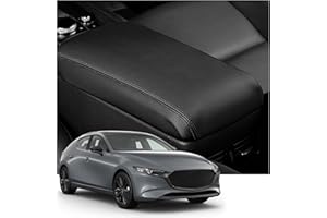 ‎YEE PIN YEE PIN Armlehnen Abdeckung für Mazda 3 SkyActiv 2019-2022 2023 Mittelarmlehne Deckel Leder Schutzhülle Armlehnen Schutz Mittelkonsole Zubehör