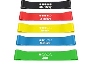 FOLAI Bandas de resistencia para entrenamiento de fuerza, yoga, pilates, crossfit, correr, natación, ciclismo, banda elastica ejercicios