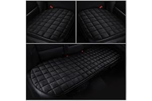 HONCENMAX Couverture de Siège de Voiture Coussin Housses de siège Coussin Protecteur Auto Supplies - Respirante/Doux/Chaud [sans Dossier]- 2 Housses de Siège Avant & 1 Housse de Siège Arrière
