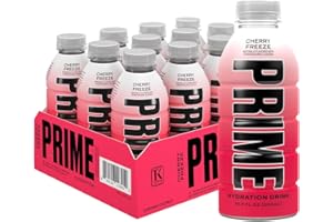 PRIME Hydration Sports Drink by Logan Paul & KSI - Cherry Freeze - 500ml USA Bottle