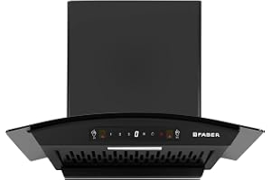 Faber 60 cm 1200 m³/hr Autoclean Curved Chimney| Black Filterless with Oil Collector |8 Yrs Motor & 2Yrs Comprehensive Warranty by Faber | Touch & Gesture Control | Hood Venice IN HC SC FL BK 60