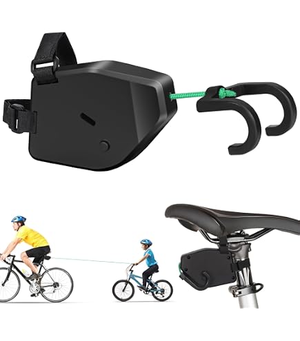 TeamSky Abschleppseil Für Fahrrad & Kinder - 1,7-3 M, Bis 225 Kg, Inkl. Tasche
