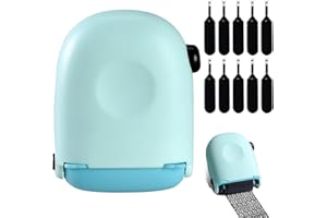 KATSLYN Data Defender Roller Stamp, Identity Theft Protection Roller Stamps, Address Blocker Stamps, for Identity Theft, Privacy Safety and Data Defender, Blue, with 10 Confidential Roller Stamp Ink Refills