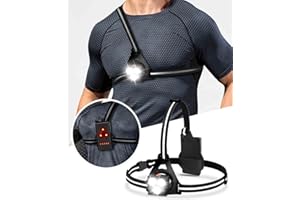 Victoper Running Lights for Runners Chest LED Lamp, Running Torch Light Dog Walking Torch 90°Adjustable Angle USB Rechargeable Torch for Dog Walking Night Runners Hiking Jogging