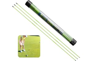 ‎LOVMEAD LOVMEAD Golf Alignment Sticks Holder, Golf Trainingshilfen Eisenplatte Practice Aid Übungshilfe, Golfschwung Trainer Ausrichtungsstab Schwingtrainer
