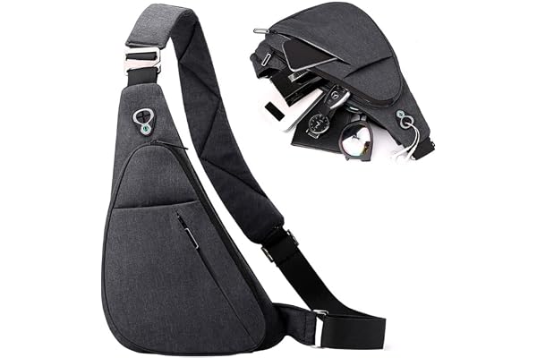 Sac à dos pour Homme, Sac à Bandoulière Poitrine, Sac à dos de Vélo pour Sport, Randonnée, Fitness, Alpinisme, Voyage, étanche en Polyester