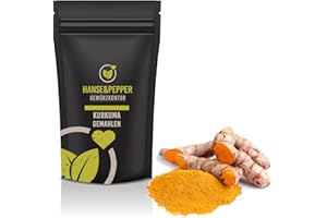 ‎HANSE&PEPPER GEWÜRZKONTOR 500g Kurkuma Gewürz gemahlen in Premiumqualität - Premium Serie