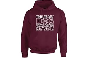Hippowarehouse This is My Dog Walking Hoodie Unisex Hoodie Hooded top (Specific Size Guide in Description)