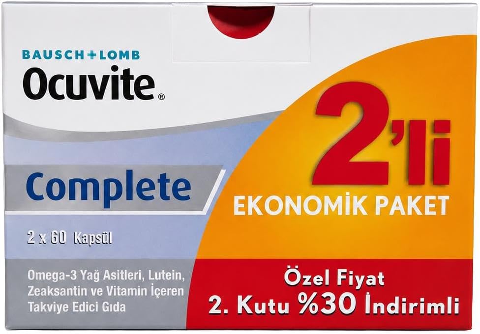 Ocuvite Complete 60 Kapsül - 2'li Fırsat Paketi