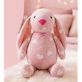 Uyku Arkadaşım Uzun Kulak Bunny Peluş Tavşan 65 cm A&ccedil;ık Pembe