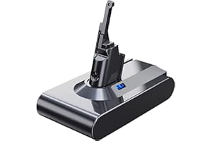 Bonadget Batería mejorada de 8.0 Ah / 8000 mAh V8 SV10 215681 de repuesto compatible con Dyson V8 Animal/Absolute/Motorhead/Fluffy/SV10 batería de iones de litio 967834 05 batería