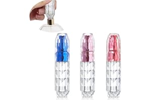 ZILZUFA 3 Pezzi 5ml Atomizzatore di Profumo, Ricaricabile Spruzzino Profumo, Mini bottiglia spray portatile, Spruzzatore per bottiglie di profumo con finestra, Buono per passeggiate, viaggi e feste
