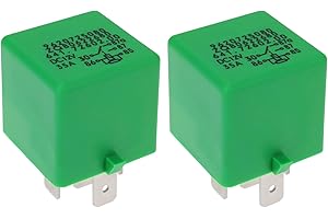 YINETTECH Lot de 2 relais de ventilateur de radiateur compatibles avec Citroën compatibles avec Peugeot 206 207 306 307 406 407 807, 6547TX 9620725080