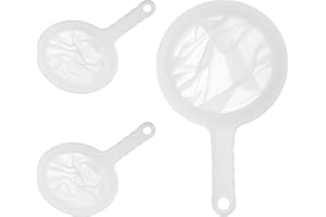 SIGANDG 3 PCS Filtro a Setaccio, 100 Mesh, 200 Mesh, 400 Mesh, Filtro per Alimentare,filtri a rete in nylon, per Filtrare Liquidi, Olio, caffè, Vino, Succhi E Marmellate