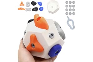 LINISITING Handcrafted Boulder Block, Self-assemblable & Customizable 3D Rock Climbing Ball, Build Strength and Precision Finger Training Tool for Climbers, Gift for Mountain Climbing Present
