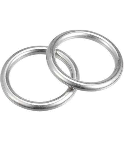 Anneau rond soudé Inox 8mm x 60mm (Économique
