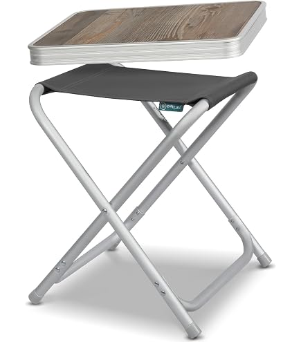 Bo-Camp Tritthocker Mit Rutschfester Beschichtung – Klappbarer Campinghocker, Max. 150 Kg, Grau Bo-Camp Tritthocker Mit Rutschfester Beschichtung – Klappbarer Campinghocker, Max. 150 Kg, Grau