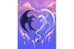 simyron Kit de Pintura de Diamantes 5D, Dragon Trainer Punto de cruz Diamante, Diamond Painting Kit Completo, como mejores regalos Decoraciones o colección de arte (30 X 40 cm)