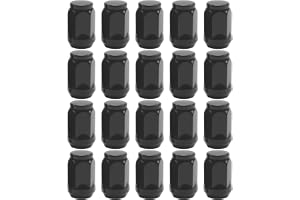 Ollanoos 20 svarta hjulmuttrar M14 x 1,5, ersättning för Tesla Model 3, ersättning för Tesla Model 3 Dual Motor Model S