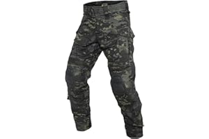 YEVHEV Taktisch Hosen Herren G3 US-Militär Camouflage Ripstop mit Knieschoner für Outdoor-Aktivitäten （Ohne Gürtel）