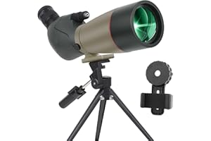 BOSSDUN Longue-Vue,Télescope Ultra HD 25-75X70, Double Mise au Point HD, étanche, Objectif FMC - Prisme BAK4 avec trépiHD pour Le tir à la Cible, la Chasse, l'observation des Oiseaux et des paysages Sauvages