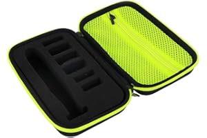 KODAA Hylotele Étui Portable Rigide de Rangement Fleuret pour Rasoir, EVA Tondeuse électrique Rasoir étui de Voyage Housse de Protection Sac de Rangement pour One Blade QP2530/2520, Black&iridescent, Modern