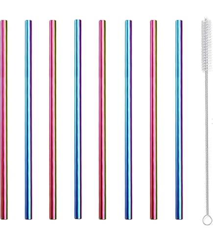 2 Pezzi Spazzole Per Cannucce In Silicone 24 Cm – Set Di 2 Stili Per Pulizia Bottiglie E Borracce, Spazzola Lunga E Flessibile Per Cannucce Di Vetro, Metallo E Plastica (Blu) - 2