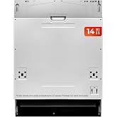 EVVO Integrated Dishwasher Di.2, Width 60 cm, Capacity for 14 Cutlery, Quick 30 Minute Program, 8 Programs, Adjustable Top Tr