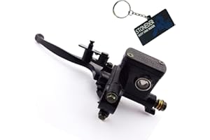 STONEDER Maître-cylindre de frein hydraulique - Levier de poignée gauche - Pour véhicule tout-terrain/quad 50cc 70cc 90cc 110cc 125cc 150cc - 22 mm