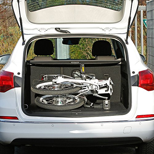 Elektro-Faltrad „Kadanie“, 20 Zoll, 3-Gang, Aluminiumrahmen, weiß, Kardanantrieb - 4