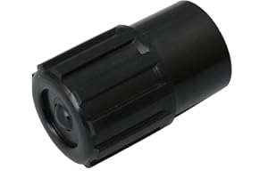 BQLZR Plastic Sax Plug Tenor Saxophone End Plug for Sax Accessories Black Internal diameter 2.45CM