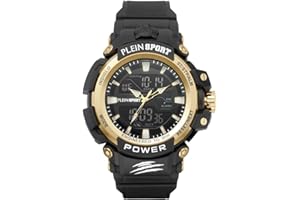 PHILIPP PLEIN Plein Sport męski zegarek analogowy cyfrowy kwarcowy Combat silikon