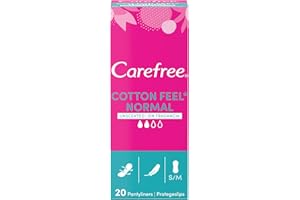 Carefree l'extrait de coton respirant protège-slips – Pack de 20
