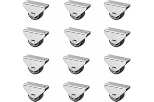 SOTECH Lot de 12 Roulettes pour caissons PASSAU (Ø 25 mm, pour montage sous-structure, gris foncé) Roulette de meuble de transport Idéale pour les caissons de lit et les tiroirs au sol