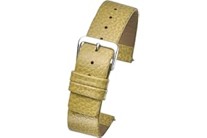 ALPINE INTERNATIONAL ALPINE Genuine leather watch band - Smooth flat leather watch strap 12mm, 14mm, 16mm, 18mm - black, tan, burgundy, pink, blue, green, purple, yellow