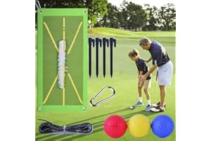 ALLSSAL Golf Training Mat,2023 New Golf Practice Mat Analysis Swing Path and Correct Hitting Posture Golf Practice Swing Mat,Golf Mat Golf Training Aids for Indoor Outdoor